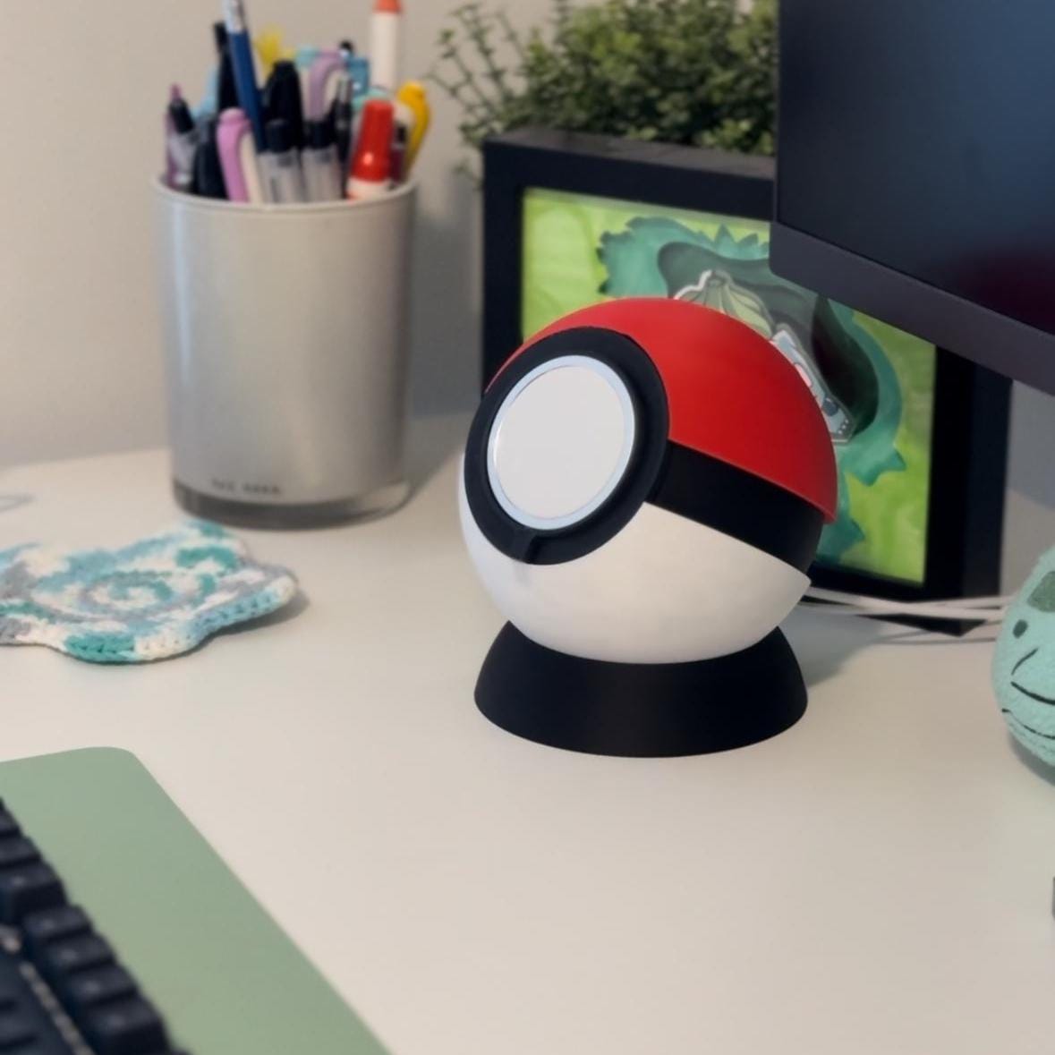 Pokeball-Inspired MagSafe Charger