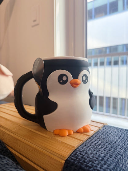 Penguin Ice Cream Pint Holder, Ice Cream Tub Holder