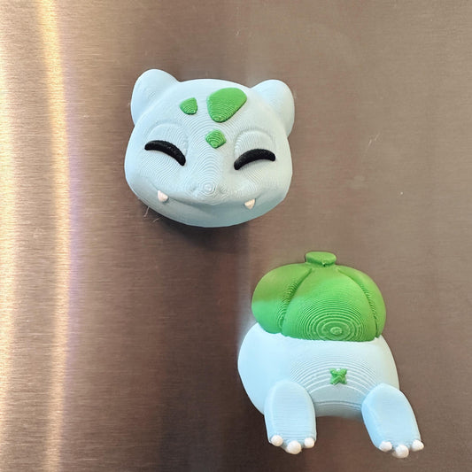 Bulbasaur Head & Bum Magnet