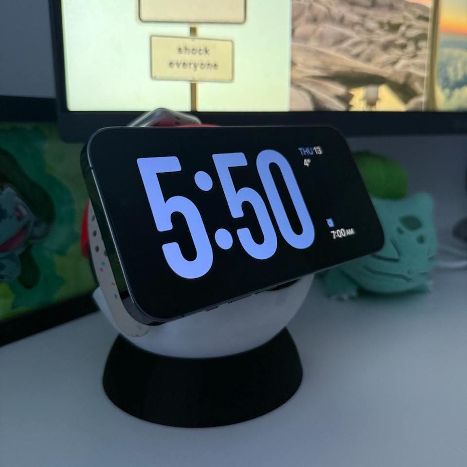 Pokeball-Inspired MagSafe Charger