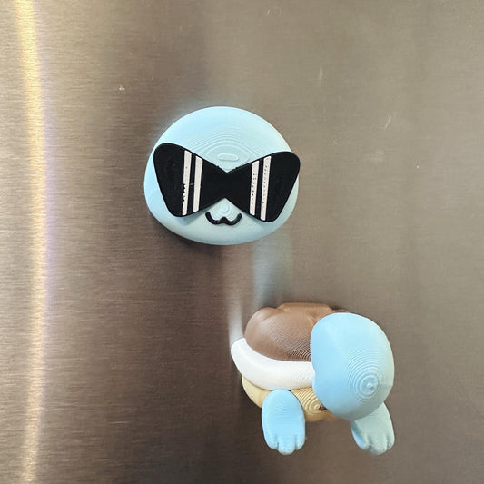 Squirtle Head & Bum Magnet